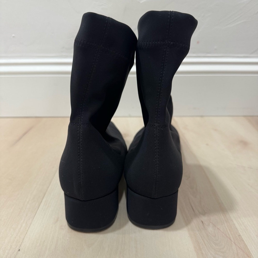 Pedro Garcia Women's Idoia Black Stretch Sock Block Heel Boots Women EU 40/US 10 - Picture 13 of 14